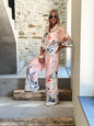Autumn New Half-Sleeved Printed Shirt Trousers for Women 2-Piece Set