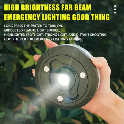 Camping String Lights 2 in1 Outdoor Waterproof Portable Stowable