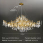 DecorBites™ Golden Crystal Chandelier - Modern Luxury Long Light for Kitchen, Dining, Living, Bedroom