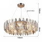 DecorBites™ LED Leaf Chandelier: Modern Living Room Decor Lighting for Duplex Rotating Stairs