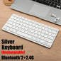 New 2.4G Wireless Rechargeable Silent Wireless Keyboard and Mouse Set, Compact Ergonomic Keyboard Mouse for Office/Home