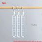 3pcs, Plastic 9-Hole Foldable Hangers, Heavy Duty Space Saving Clothes