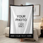 1pc Personalized picture customization shawl blanket, customized gifts for parents, couples, boyfriends, lovers, and friends