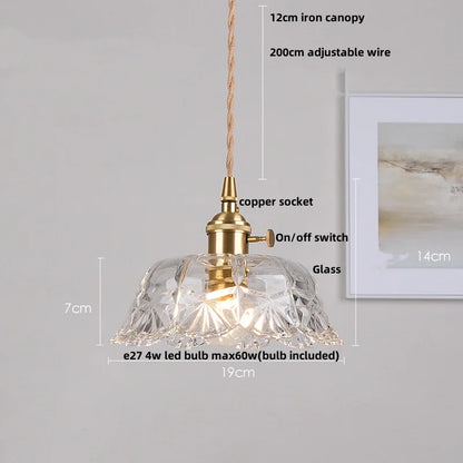DecorBites™ Glass LED Pendant Lamp: Nordic Modern Design, Adjustable Hanging Light Fixture