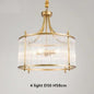 DecorBites™ Golden Copper Glass Chandelier LED Ceiling Pendant Light