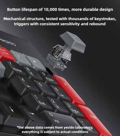 Wireless Keyboard and Mouse Set for Desktop Laptop Silent Business Keyboard Mouse Combo