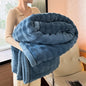 Warm Winter Blanket Milk Velvet Fleece Flannel Soft Thick Plush Blankets for Bed Sofa Single Double Couple Size Fluffy Bedspread