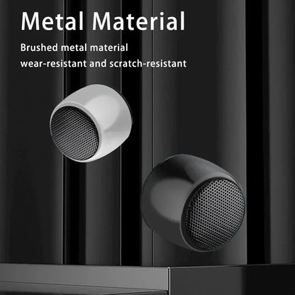 Mini Bluetooth Speaker HD Sound with Bass Smallest Wireless Speaker for Phone PC Tablet with Selfie Button Call Function Cute