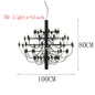 DecorBites™ LED Candle Chandelier: Elegant Italian Design Pendant Light for Home Decor