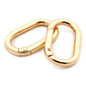 5pcs Metal Oval O Ring Spring Clasp Openable Round Carabiner Keychain Clips Hook Dog Chain DIY Jewelry Buckle