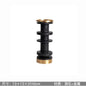 DecorBites™ Luxe Brown Travertine Marble Candle Holder with Metal Base