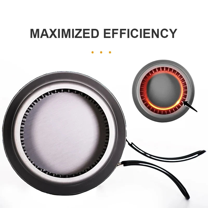 Camping Cooking Set Stove Pot Pan Cookware Outdoor Propane Cooking