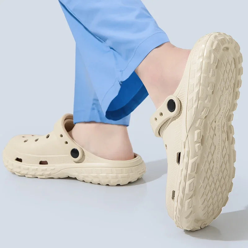Women and Men's Hole Shoes Summer Non-Slip Outdoor Sandals Closed Toe