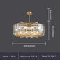 DecorBites™ Glass Restaurant Chandelier: Modern Luxury Led Lighting Fixture for Living Room Home Decor