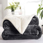 Multi-size Warm Thickening Fleece Blanket Reversible Soft Fluffy Home Company Large Bed Double-layer Throw Blankets Gift