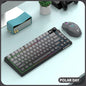 Premium Dual-Modes 2.4G+Bluetooth Keyboard Mouse Combo Rechargeable Keyboard With Display Screen & Knob For PC Computer Tablet