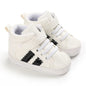 Baby Learning Walk Shoes, Striped PU Sports Shoes for Infants 0-18m
