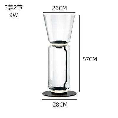 DecorBites™ Glass LED Floor Lamp for Modern Interior Decor