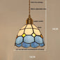 DecorBites™ Glass LED Pendant Lamp Tiffany Style Hand Stitch Dining Room Lights