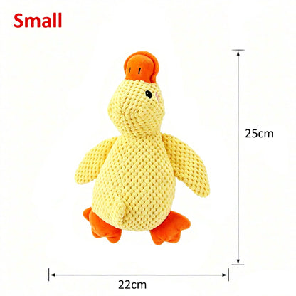 1/3pcs Yellow Duck Dog Toy Chew Resistant Interactive Pet Plush Toy with Quacking Sound For Aggressive Dog Grinding Teeth