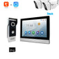 Tuya 1080P 7/10 inch Color Touch Screen WiFi Doorbell Intelligent APP Intercom Kit with Mobile Detection 128G Image Storage