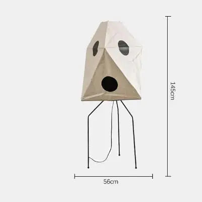 DecorBites™ Japanese Rice Paper Floor Lamp Modern Wabi Sabi Lantern Light