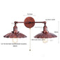 DecorBites™ Industrial Retro LED Wall Lamp with Two Heads and Pull Chain Switch