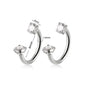 2pcs Stainless Steel Crystal CZ Tragus Piercing Helix Studs Earrings