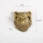 DecorBites™ Golden Deer Head Wall Hook: Antique Bronze Resin Animal Pendant for Stylish Wall Decor