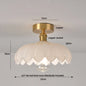 DecorBites™ Green Flower Glass LED Ceiling Light Fixture - Nordic Modern Design