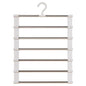 Multi-Layer Pants Hanger Space Saving Closet Organizer Foldable Trousers Clothes Rack Wardrobe Storage with Non Slip Clips