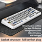 Hot-swappable Mechanical Keyboard Kit 3-Mode BT 2.4G Wireless RGB Backlit Gasket Structure for PC Laptop Gamers