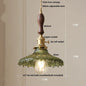 DecorBites™ Green Glass LED Pendant Light | Nordic Modern Copper Knob Switch Hanging Fixture
