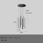 DecorBites™ LED Chandelier: Modern Minimalist Gold Black Wire Adjustable Light Fixture for Dining Room