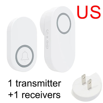 Self-Pow remote control doorbell AB door household waterproof long-distance intelligent electronic wireless doorbell