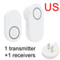 Self-Pow remote control doorbell AB door household waterproof long-distance intelligent electronic wireless doorbell