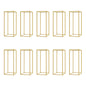 10Pcs Wedding Flower Stand Set 23.62"H Gold Metal Column Rack Wedding Party Prop Decor Balloon Display Holder Flower Vase Pillar
