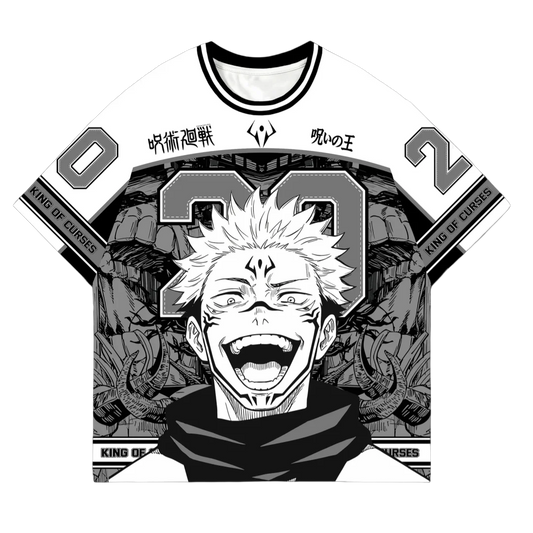 Bandai Sukuna Jujutsu Kaisen Monochrome Manga Panel Jersey Cursed King