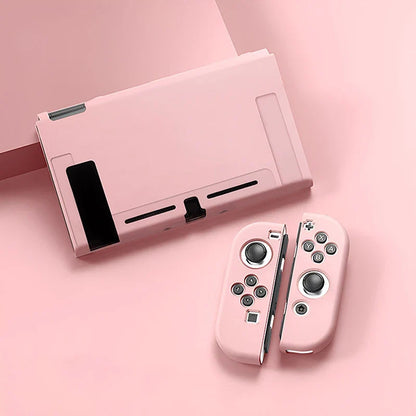 Protective Case Compatible with  Switch OLED Console and Joy-Cons,Switch Can Be Inserted in Dock with Shell Nintendo Switch Skin