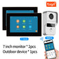 Tuya App  Wifi Video Intercom Kits Visual Doorbell System 1080P Entry Doorphone Door Camera for Home Villa Apartment