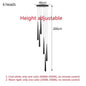 DecorBites™ LED Chandelier: Modern, Dimmable Ceiling Light for Living Room, Kitchen, Staircase