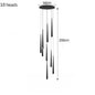 DecorBites™ LED Chandelier: Modern, Dimmable Ceiling Light for Living Room, Kitchen, Staircase