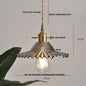 DecorBites™ Green Glass LED Pendant Light: Nordic Modern Hanging Lamp for Dining & Bedroom