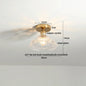 DecorBites™ Glass LED Ceiling Light for Corridor Balcony Modern Indoor Lighting
