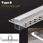DecorBites™ LED Aluminum Profile Recessed Waist Line Channel for Backlighting Corners