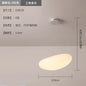 DecorBites™ LED Pebble Pendant Light: Stylish White Chandelier for Living Room, Bedroom, and Restaurant Décor.