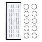 40/60pc Stainless Steel Straight L Nose Stud for Women Nose Ring Set