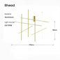 DecorBites™ LED Linear Ceiling Chandelier Italian Designer Luxury Dining Room Chandelier