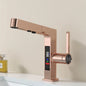 DecorBites™ LED Basin Faucet Rose Gold Pull Out Water Mixer Sink Tap
