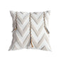 DecorBites™ Lace Tassel Cushion Tufted Sofa Pillowcase for Office Chair Pad